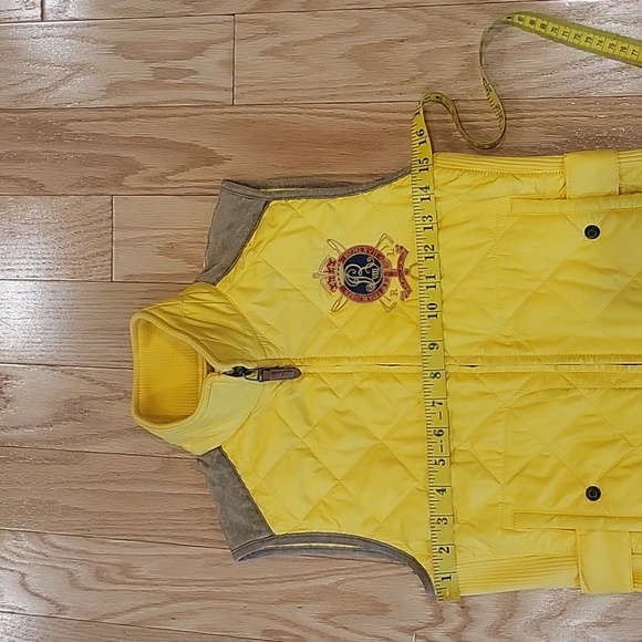 Ralph Lauren Blue Label Quilted Vest With Suede Trim Details - Picture 12 of 15